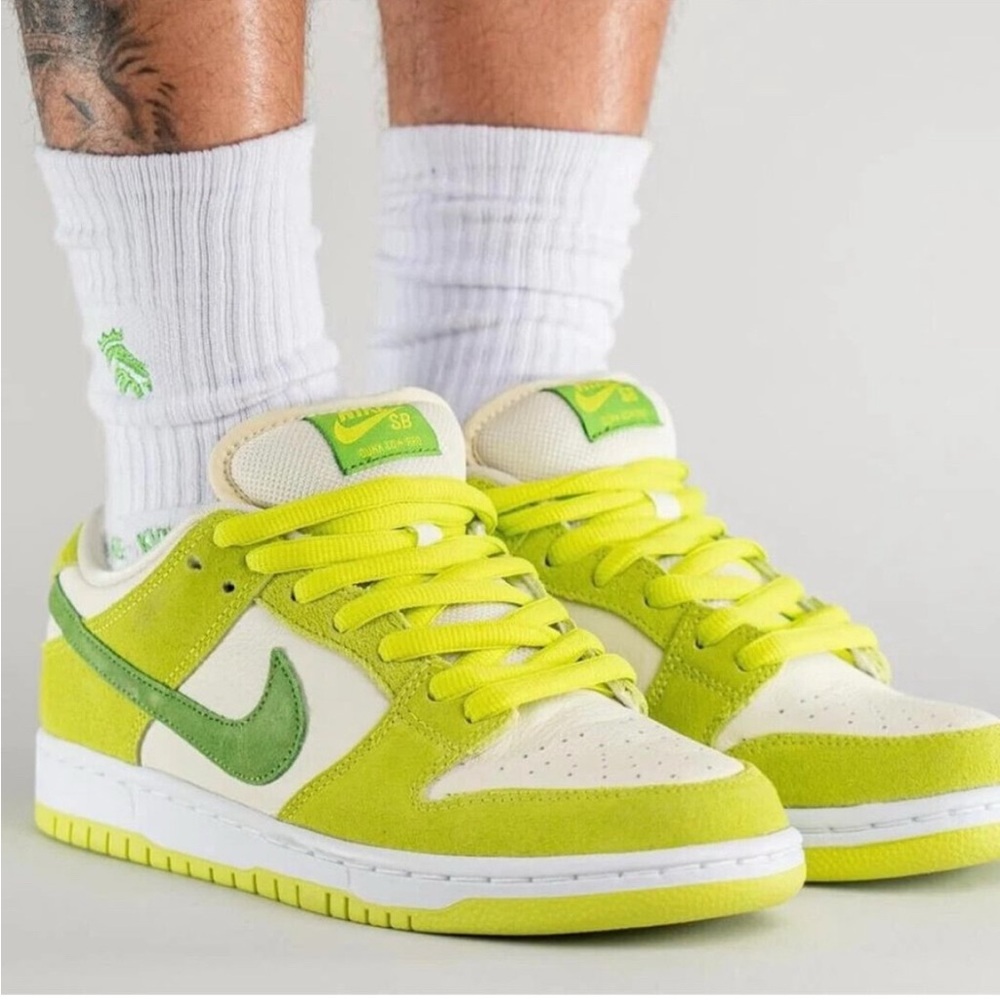 Men's Green and Cream Sneakers
